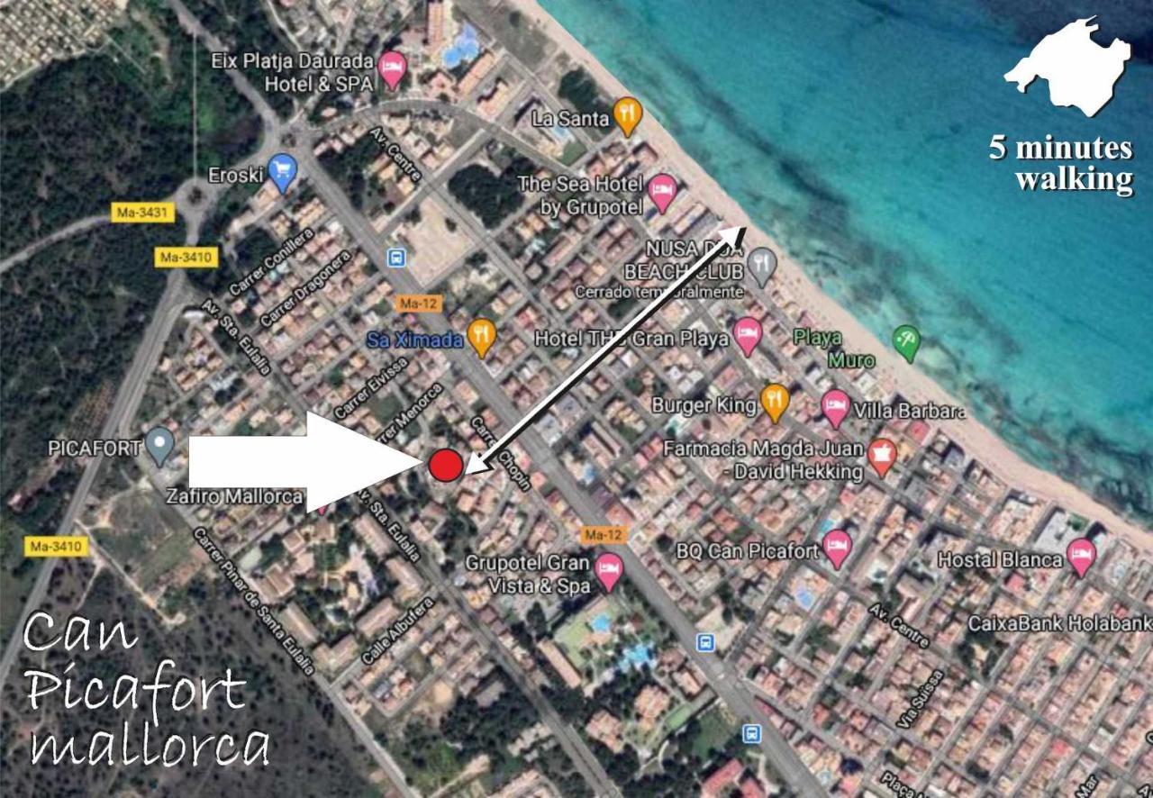 Villa Beach Palmitos Кан Пикафорт Екстериор снимка